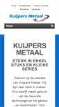 Mobile Screenshot of kuijpersmetaal.nl